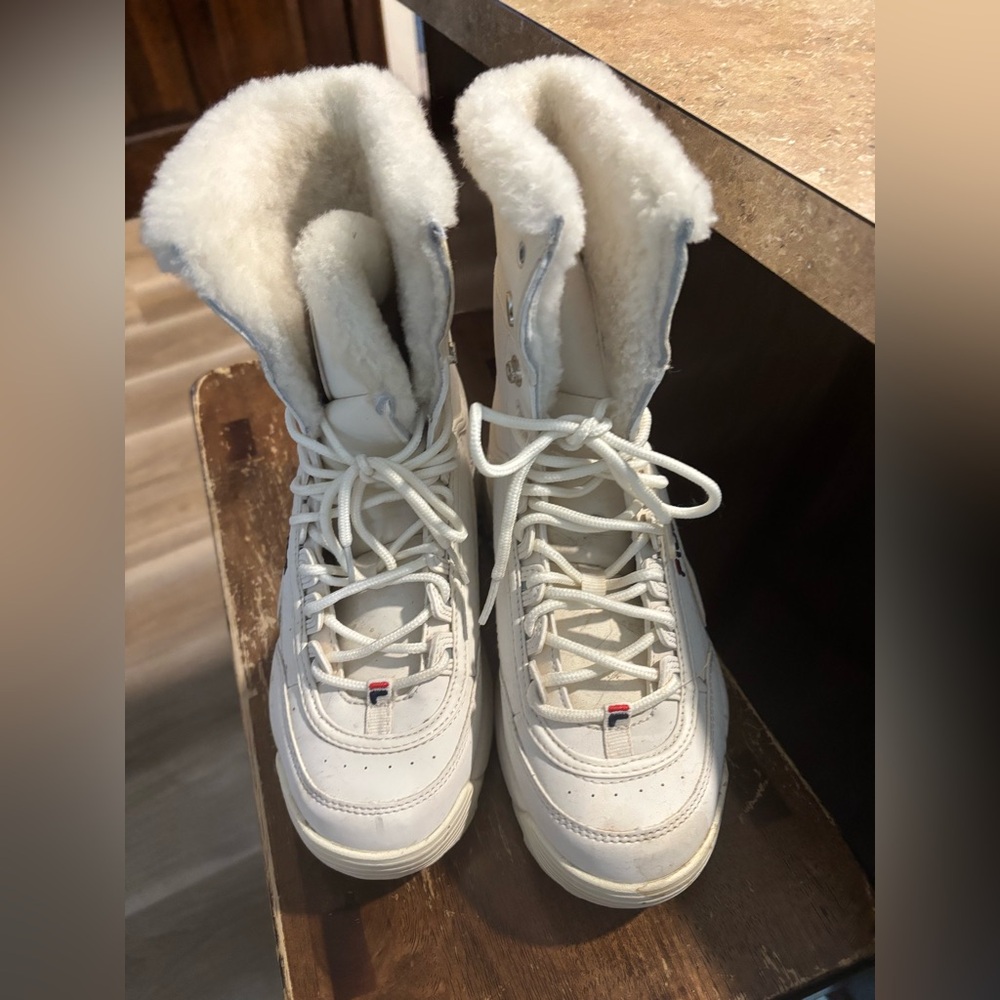 Fila Disruptor Shearling sneaker boot